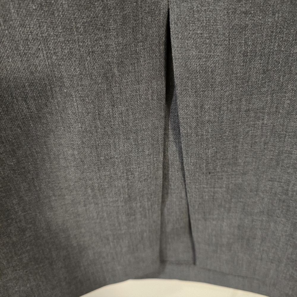 ZARA Elegant Gray Dress with Gold Accents - Picture 7 of 8